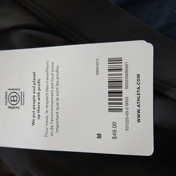 Athleta Ultimate Bra Black Medium A-C MSRP $49 FPS032 - Picture 10 of 10